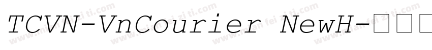 TCVN-VnCourier NewH字体转换
